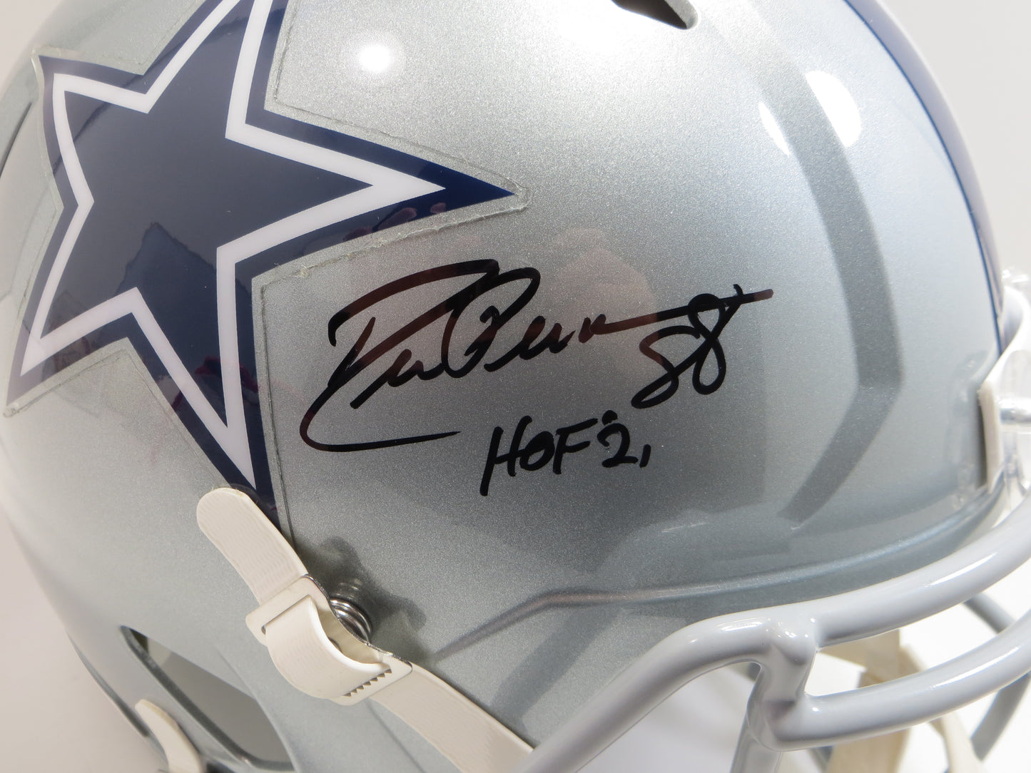 DREW PEARSON SIGNED DALLAS COWBOYS FULL SIZE HELMET w/HOF 21 BAS