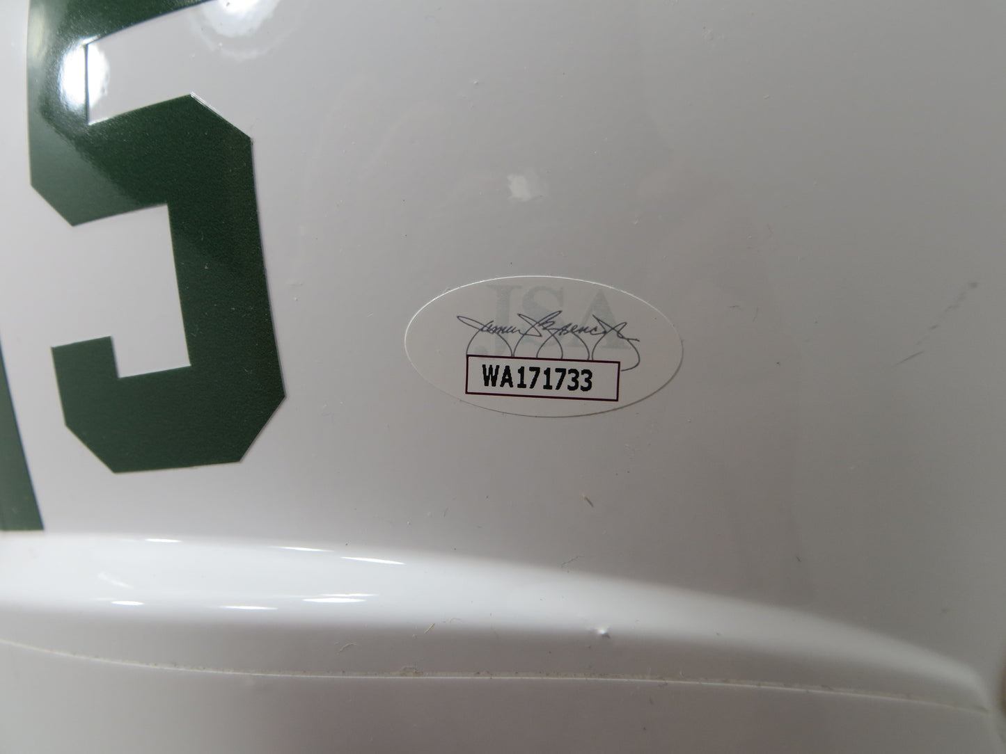 JOE GREENE NORTH TEXAS MEAN GREEN SIGNED FULL SIZE White HELMET w/CHOF 84 JSA