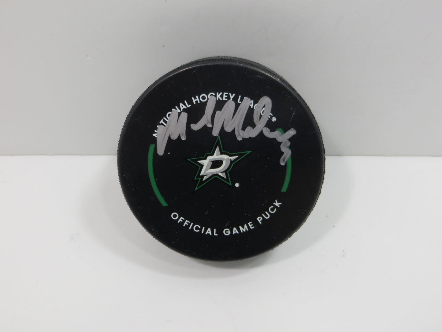 MIKE MODANO DALLAS STARS SIGNED AUTHENTIC OFFICIAL HOCKEY PUCK BAS COA