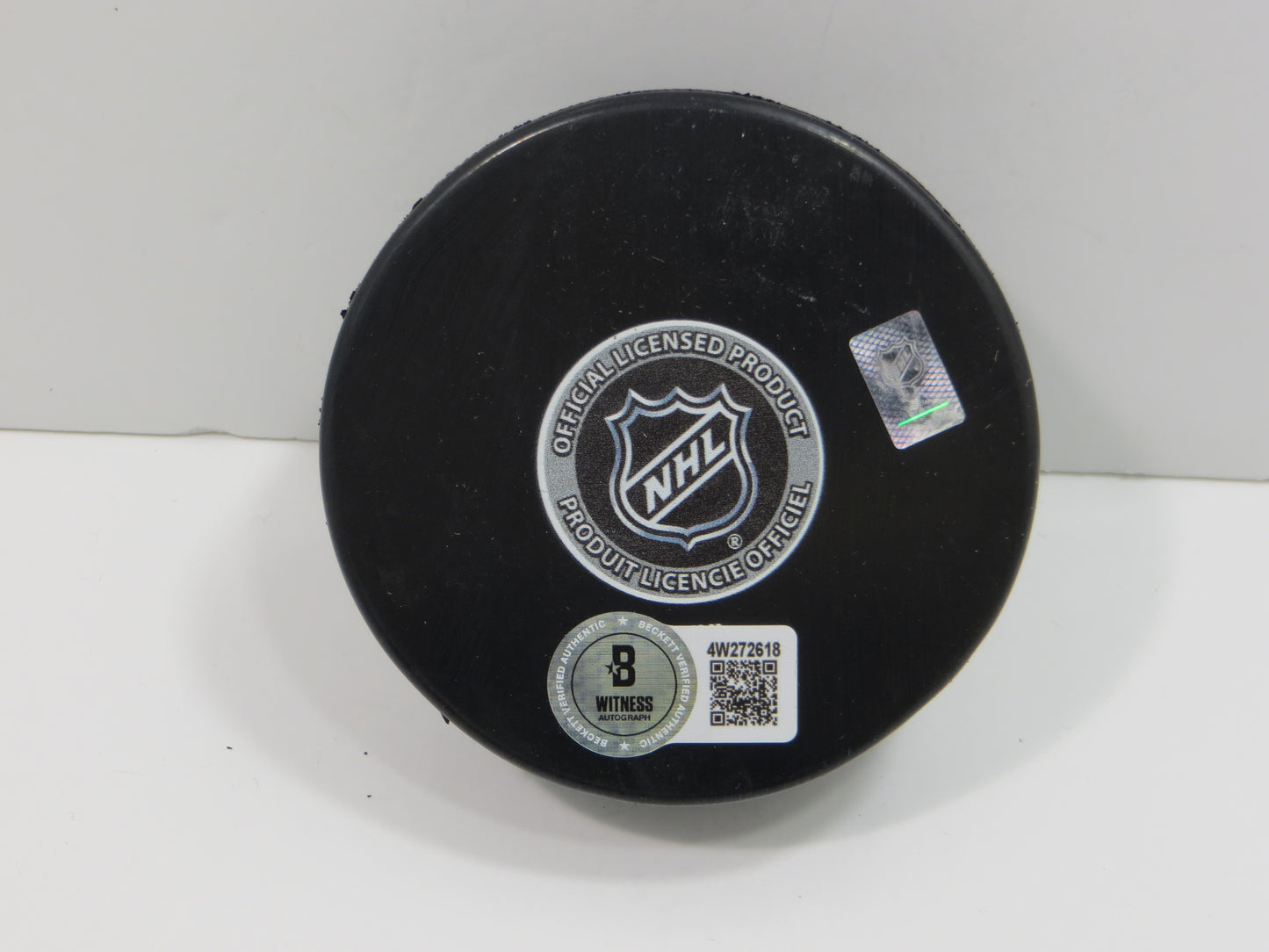 MIKE MODANO DALLAS STARS SIGNED HOCKEY PUCK Minn North Stars Red Wings BAS
