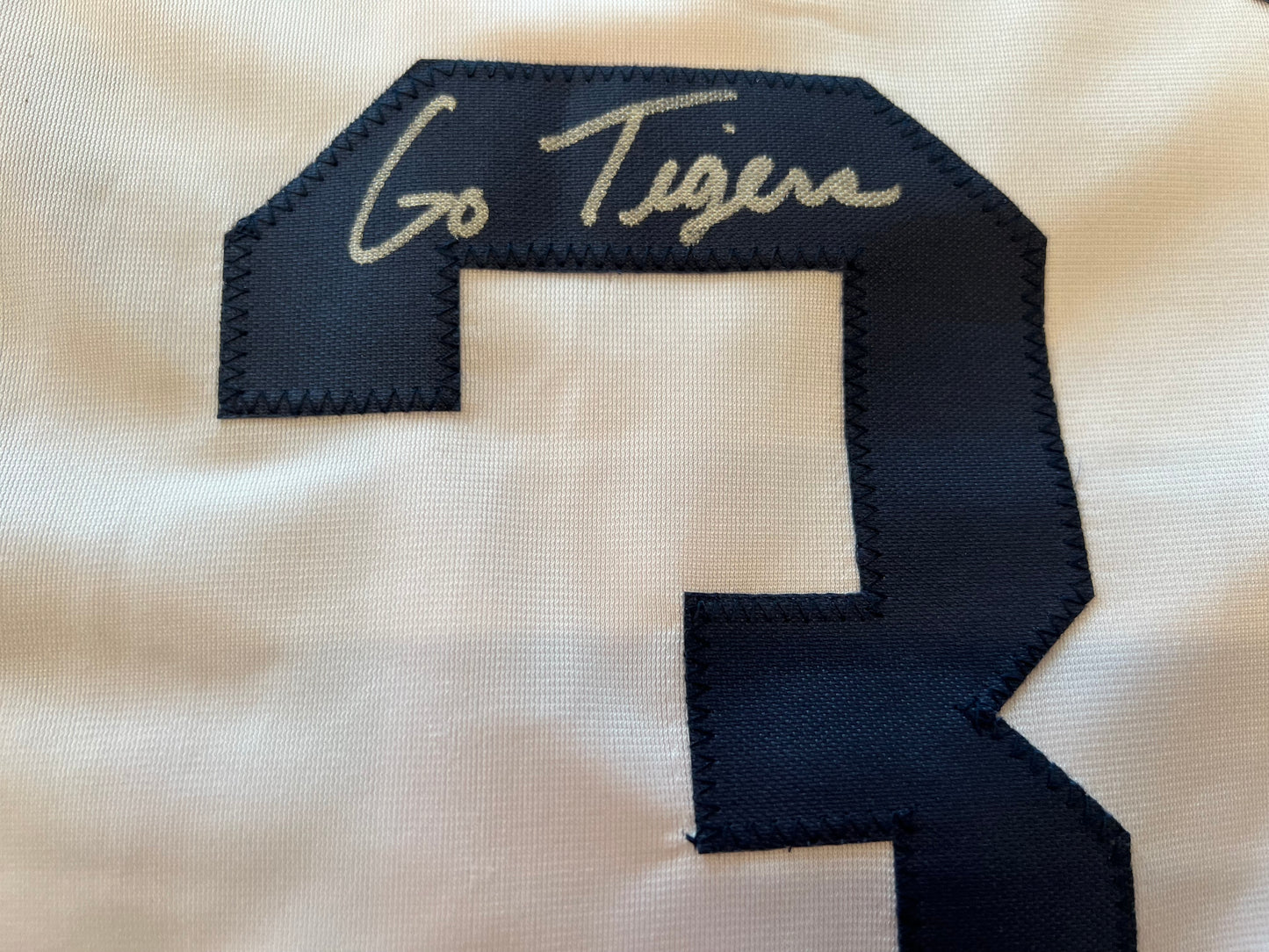 IAN KINSLER DETROIT TIGERS SIGNED JERSEY w/Go Tigers BAS COA