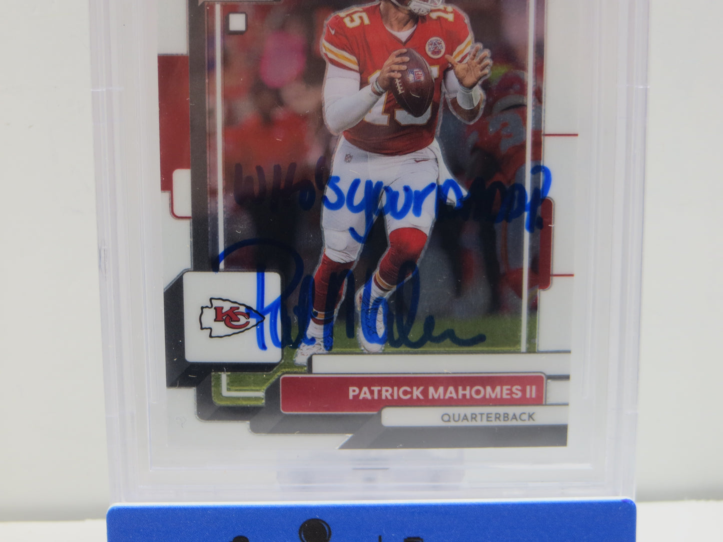 PAT MAHOMES SR SIGNED 2021 Donruss Optic BGS BAS SLAB w/Who's Your Daddy AUTO 10
