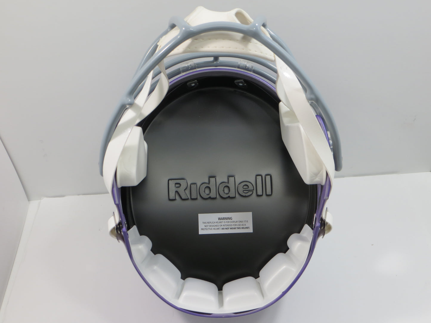 ADRIAN PETERSON SIGNED MINNESOTA VIKINGS SPEED FULL SIZE HELMET w/12MVP BAS