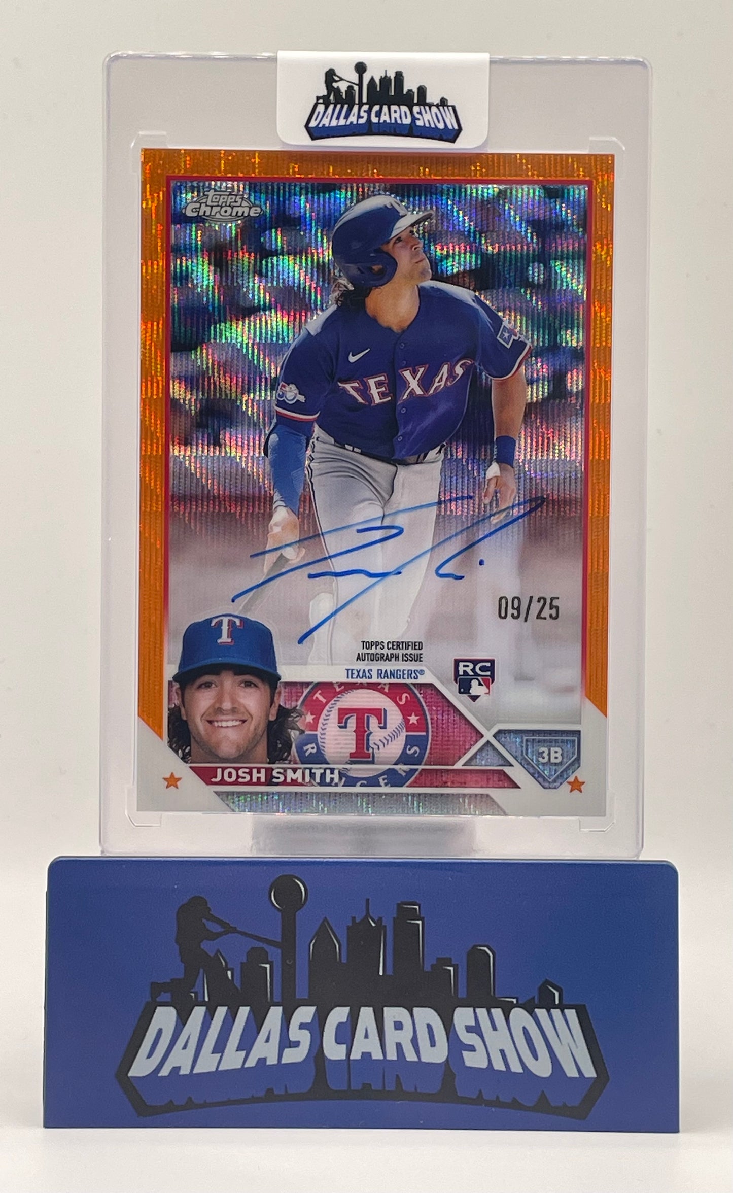 2023 Topps Chrome #RA-JSM Josh Smith Rookie RC Orange Wave Autograph /25