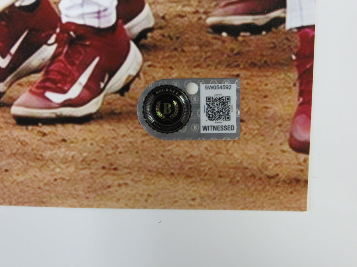 DAYTON TOCKEY OKLAHOMA OU SOONERS SIGNED 16x20 Walk Off 3INSC BAS
