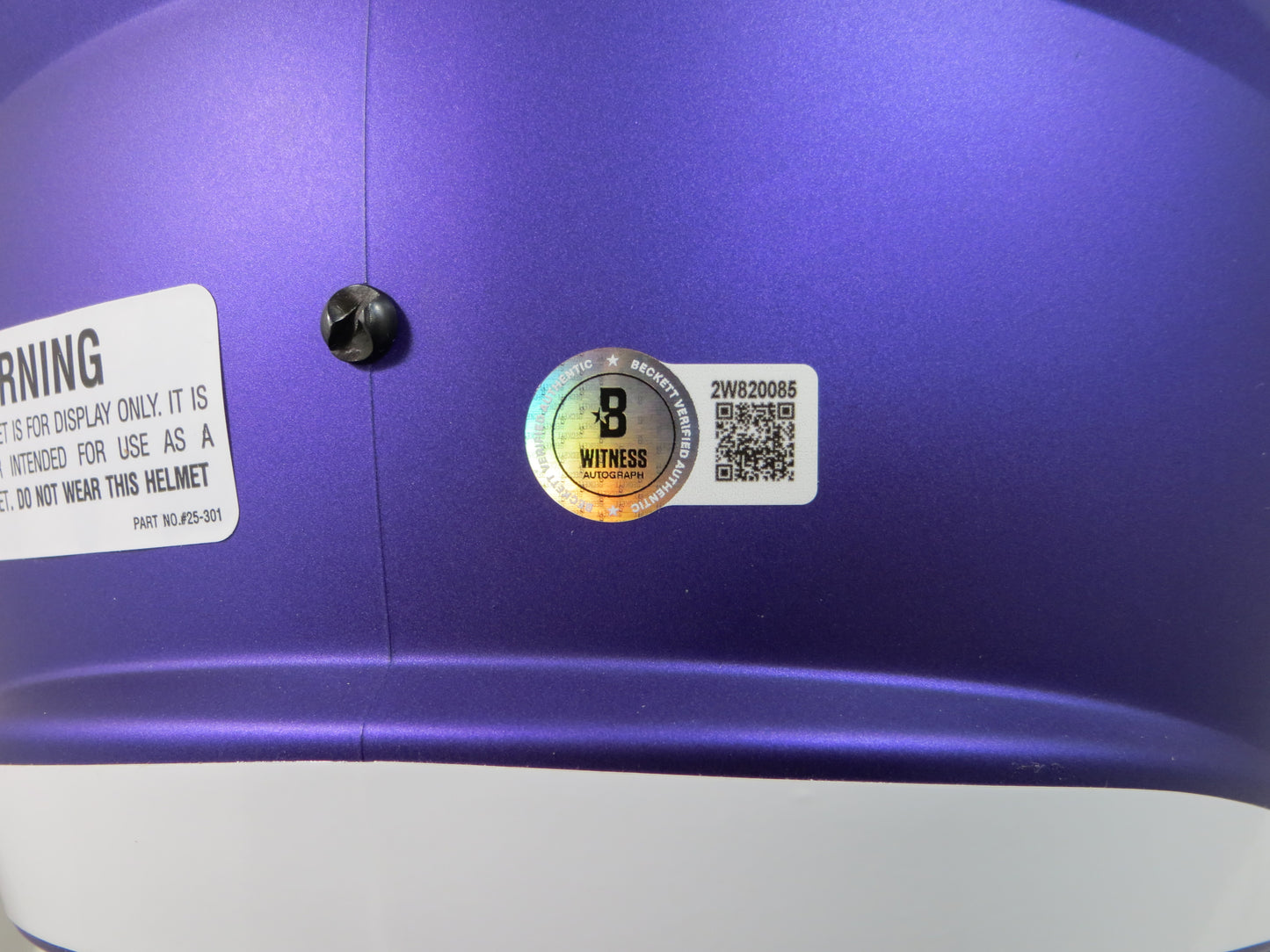 ADRIAN PETERSON SIGNED MINNESOTA VIKINGS SPEED FULL SIZE HELMET w/12MVP BAS