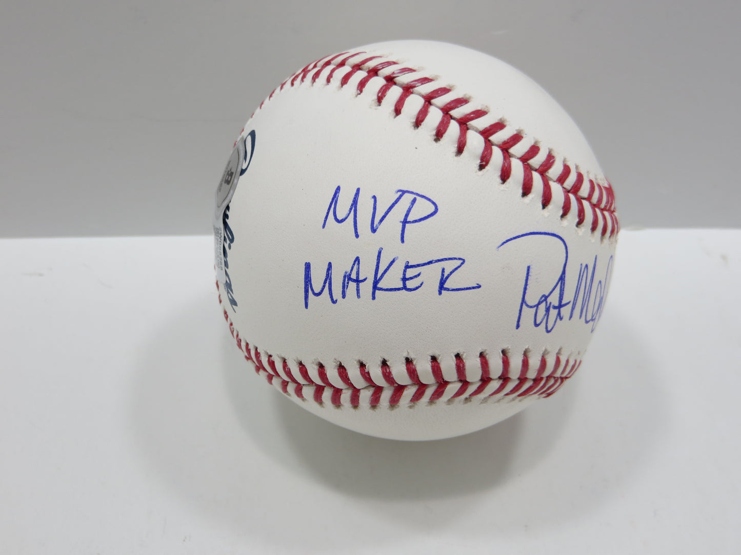 PAT PATRICK MAHOMES SR SIGNED OML BASEBALL Twins Cubs Mets Rangers w/INSC BAS