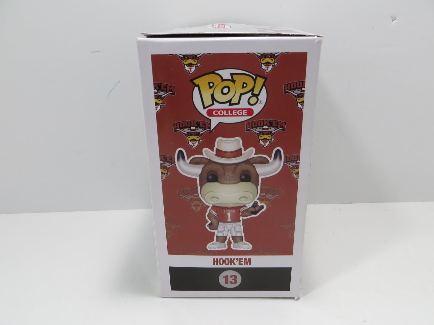 RICKY WILLIAMS SIGNED BEVO Hook 'Em #13 FUNKO POP BAS JSA COA