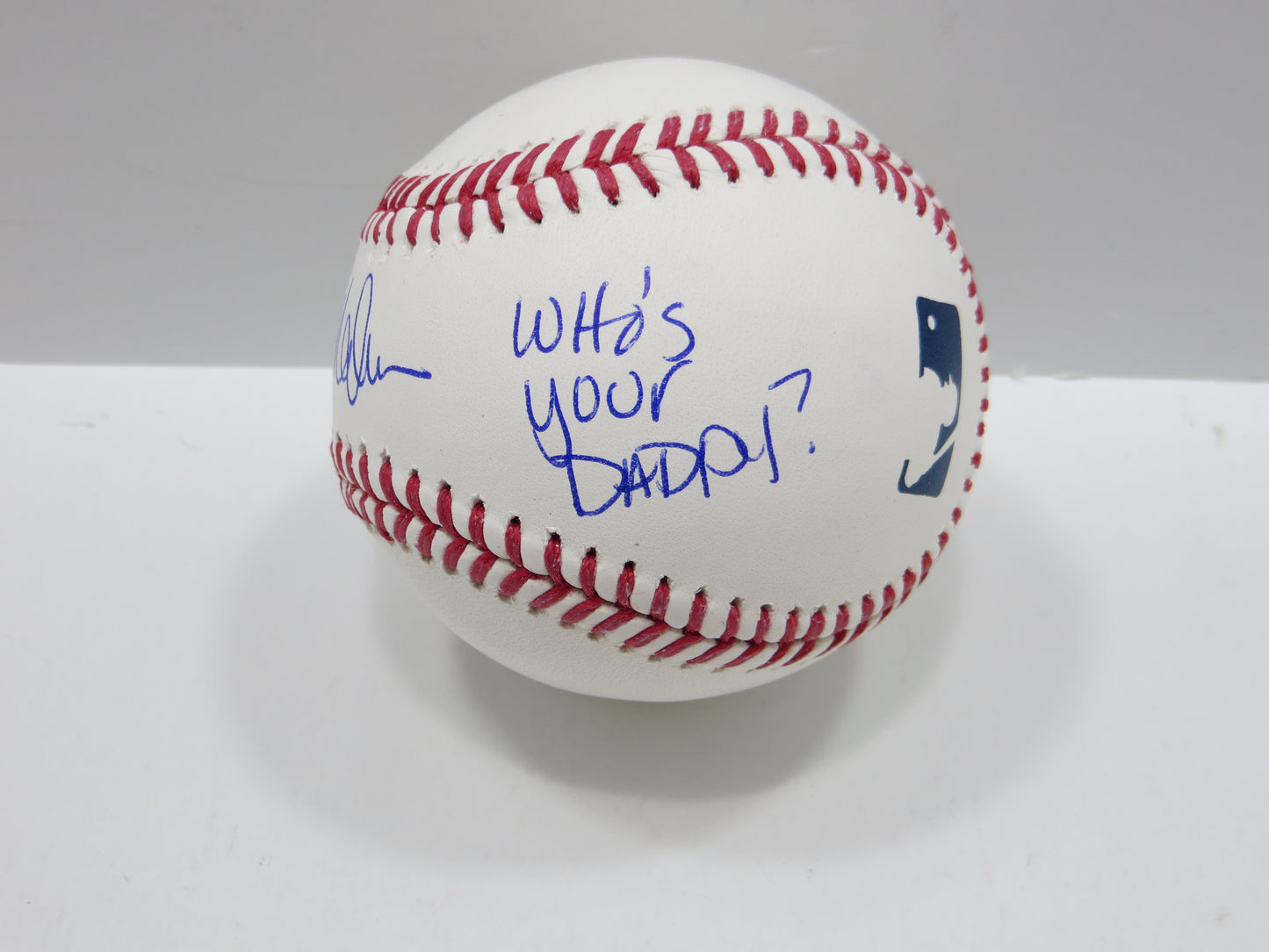 PAT PATRICK MAHOMES SR SIGNED OML BASEBALL Twins Cubs Mets Rangers w/INSC BAS