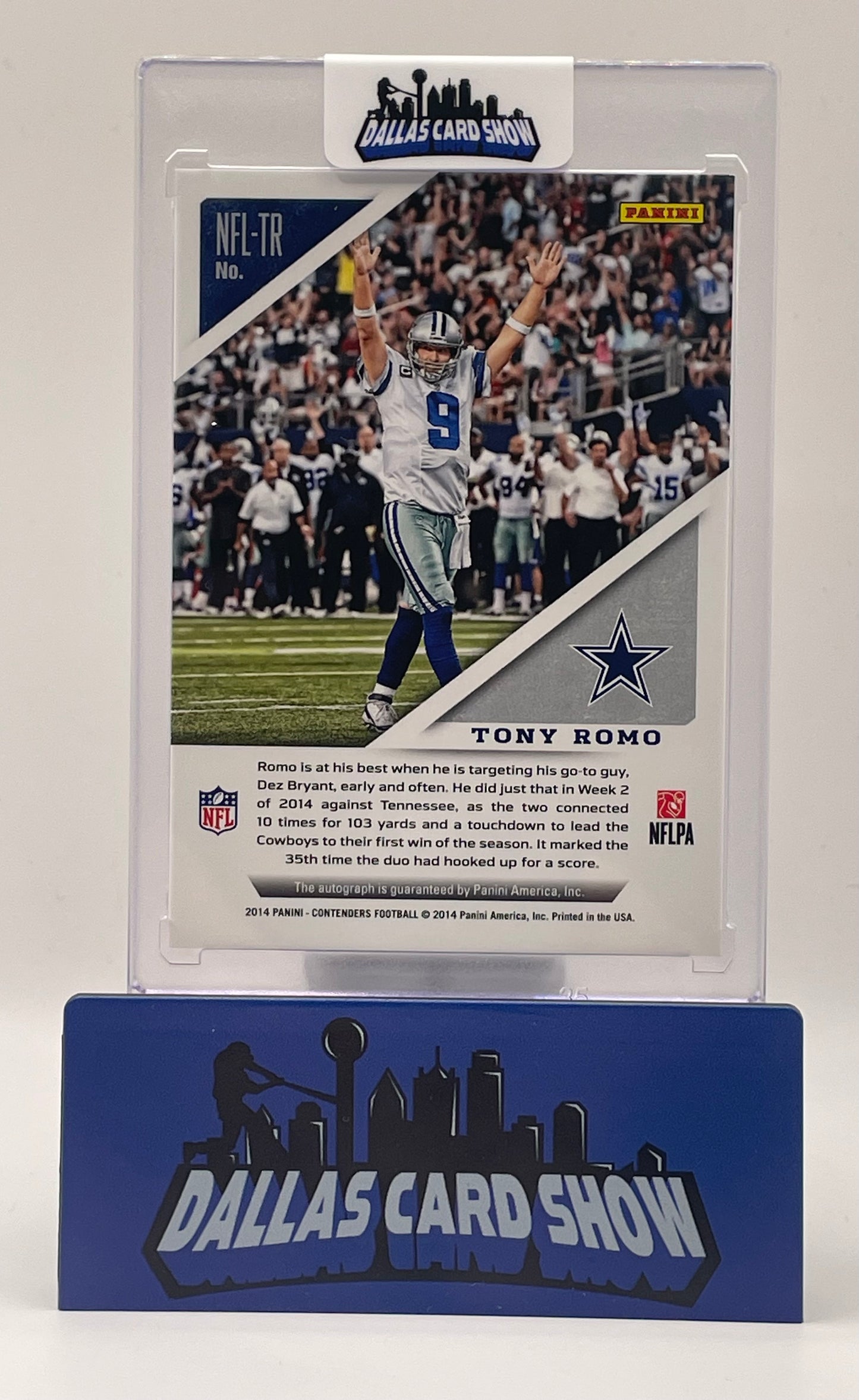 2014 Panini Contenders #NFL-TR Tony Romo NFL Ink Autograph