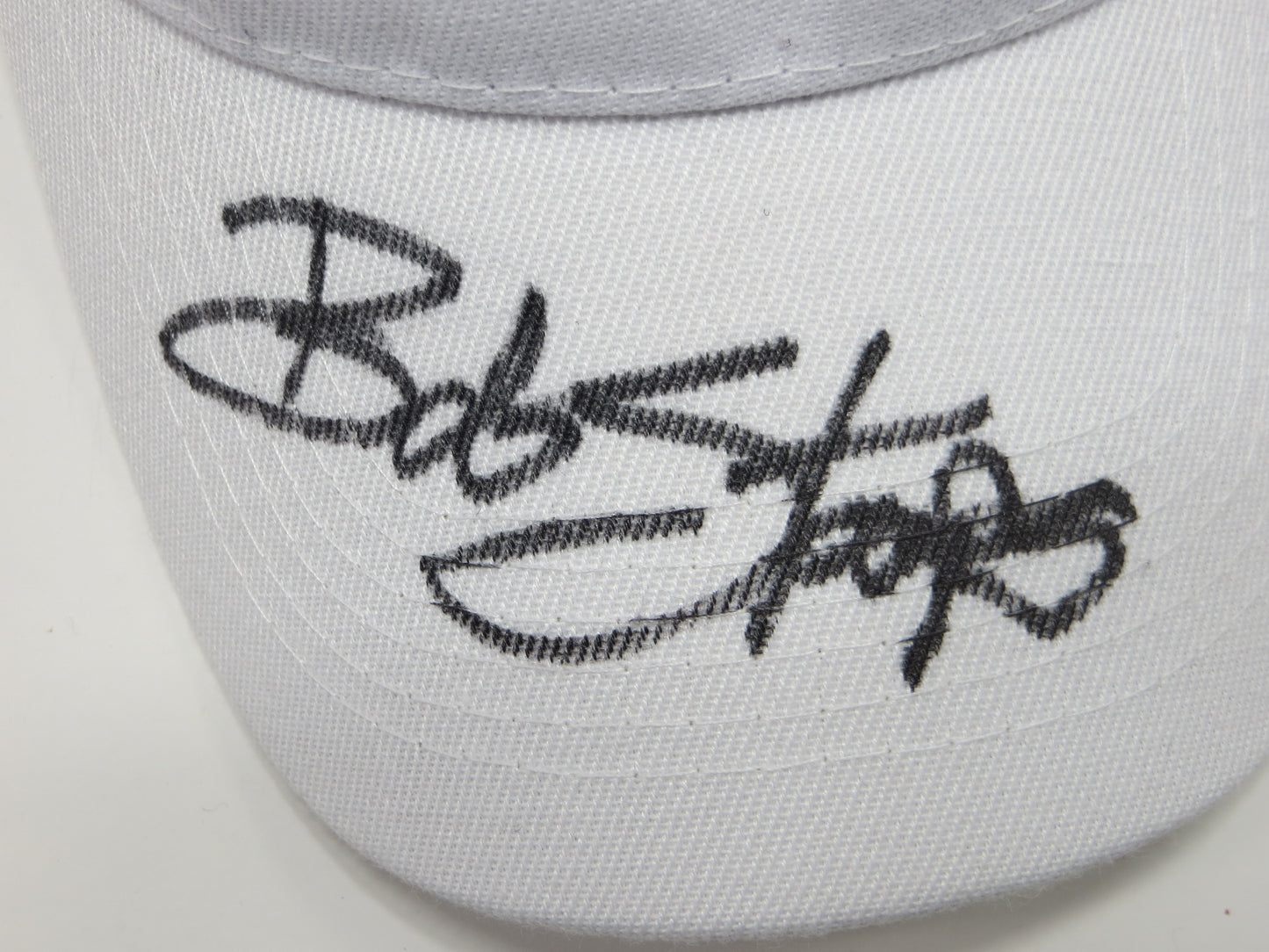 BOB STOOPS OKLAHOMA OU SOONERS SIGNED Sideline VISOR BAS COA
