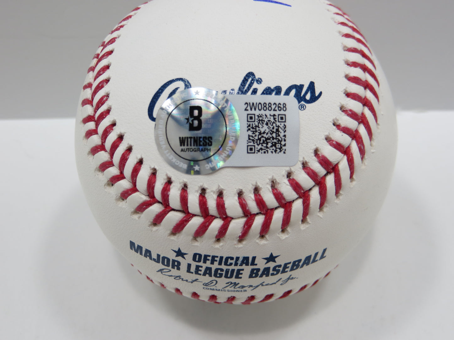 PAT PATRICK MAHOMES SR SIGNED OML BASEBALL Twins Cubs Mets Rangers w/INSC BAS