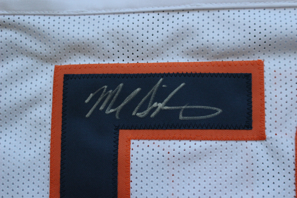 MIKE SINGLETARY CHICAGO BEARS SIGNED WHITE JERSEY w/HOF 98 Baylor Bears BAS