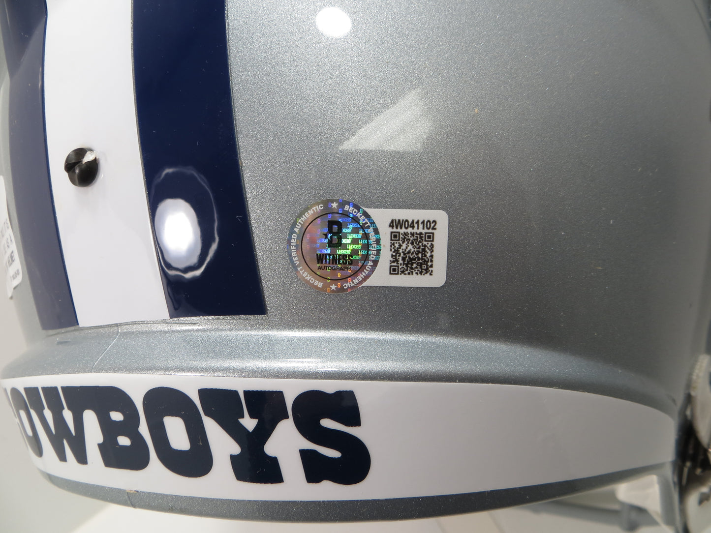 JIMMY JOHNSON SIGNED DALLAS COWBOYS SPEED HELMET w/3 INSCs Miami BAS COA