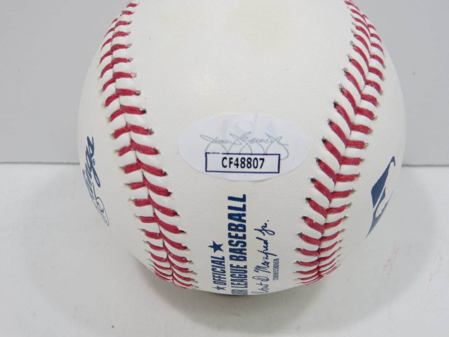 BRUCE BOCHY SIGNED OML BASEBALL w/4xWSChamps Texas Rangers SF Giants JSA COA