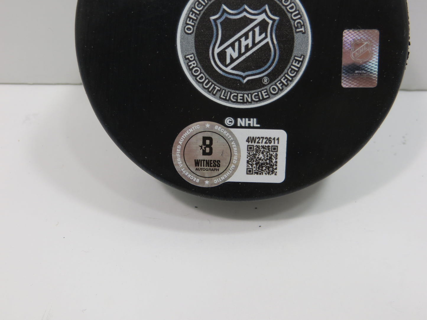 MIKE MODANO DALLAS STARS SIGNED HOCKEY PUCK Minn North Stars Red Wings BAS