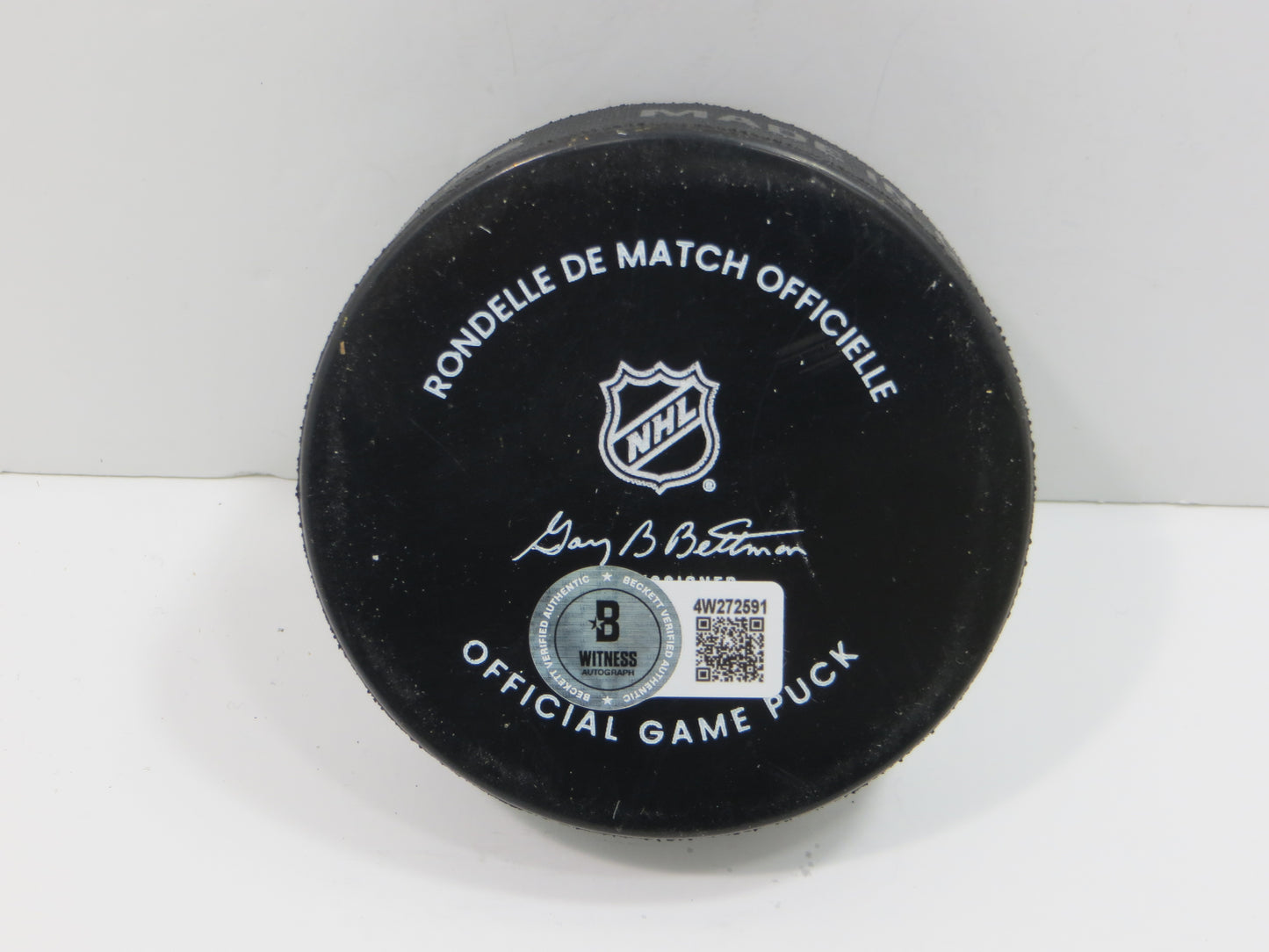 MIKE MODANO DALLAS STARS SIGNED AUTHENTIC OFFICIAL HOCKEY PUCK BAS COA