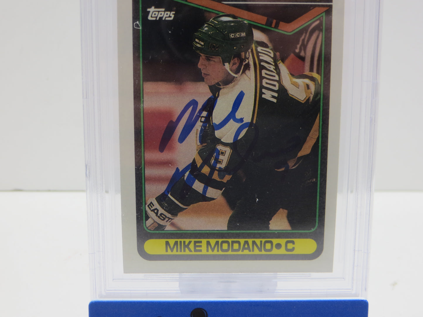 1990-91 TOPPS #348 MIKE MODANO BGS 10 AUTO