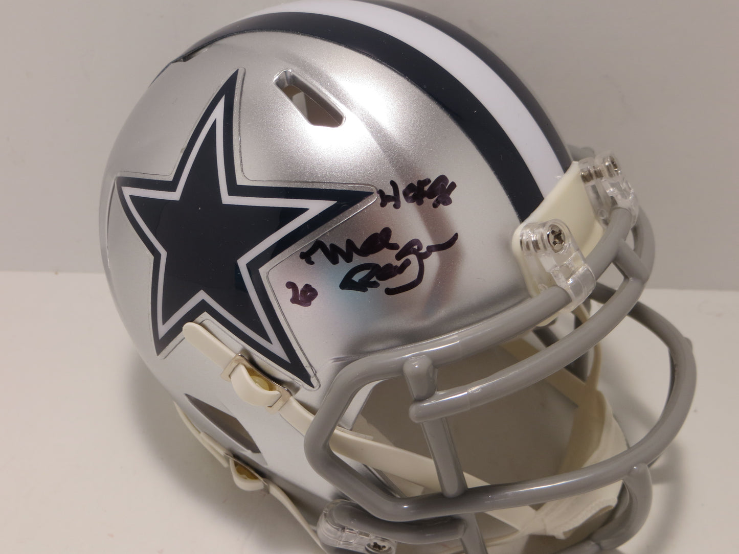 MEL RENFRO DALLAS COWBOYS SIGNED Mini Helmet w/HOF 06 JSA COA