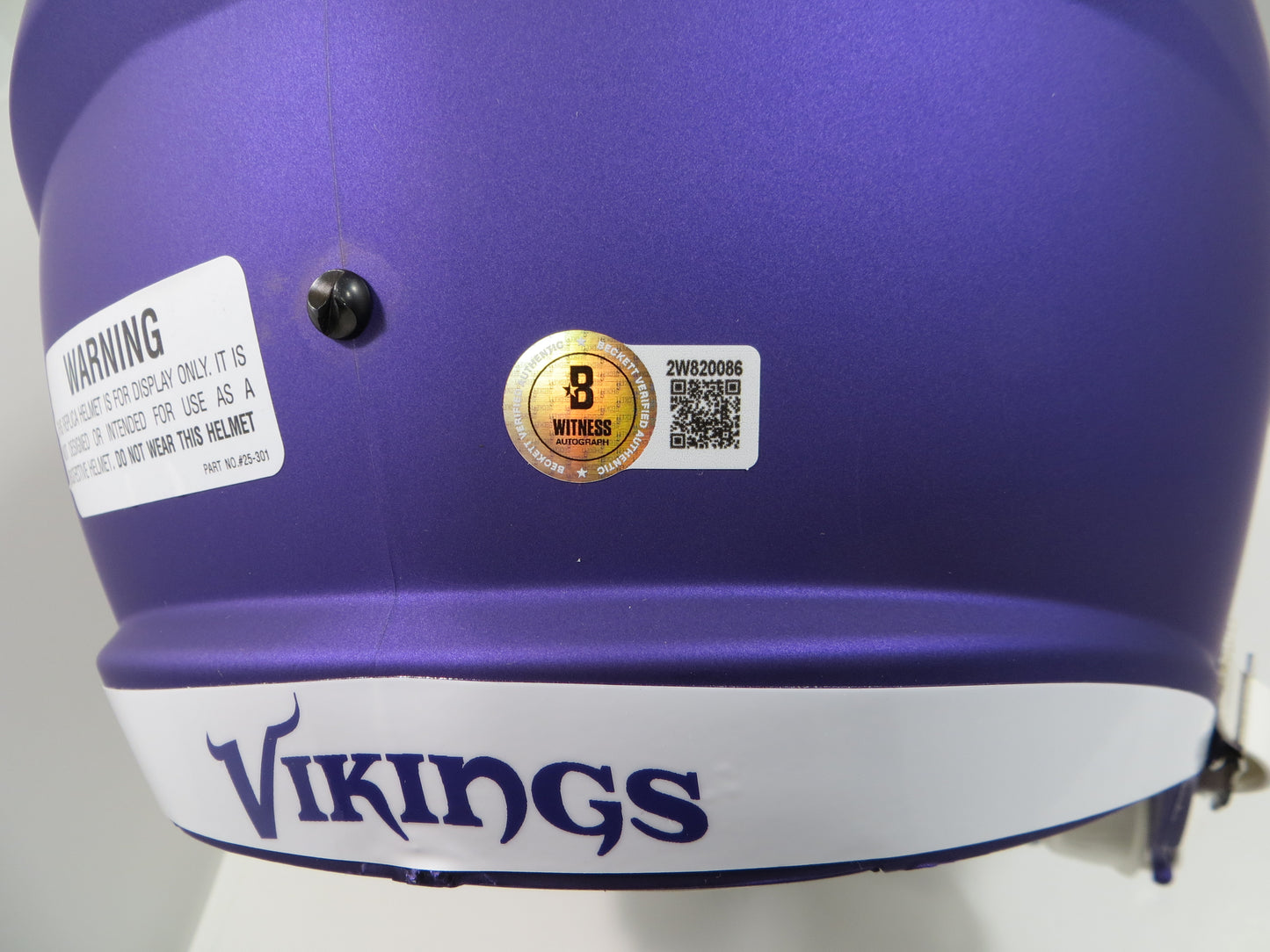 ADRIAN PETERSON SIGNED MINNESOTA VIKINGS SPEED FULL SIZE HELMET w/12MVP BAS