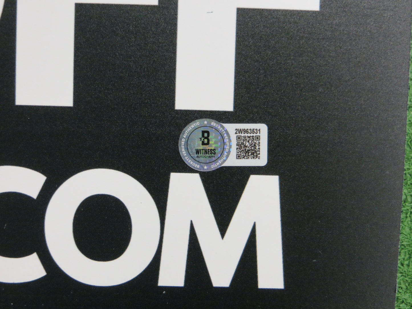 FRED BILETNIKOFF OAKLAND RAIDERS SIGNED 24x36 Dallas Card Show FOAM BOARD BAS