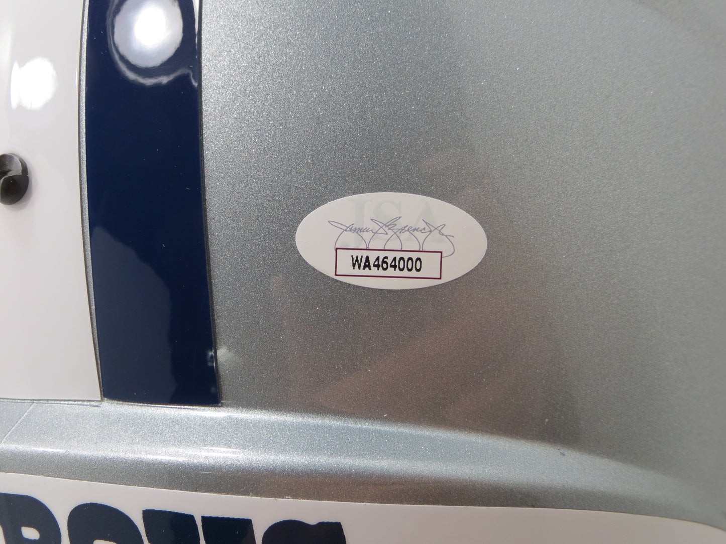 DD LEWIS SIGNED DALLAS COWBOYS RIDDELL F/S HELMET w/2 INSCs JSA COA