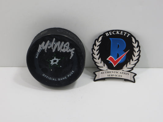MIKE MODANO DALLAS STARS SIGNED AUTHENTIC OFFICIAL HOCKEY PUCK BAS