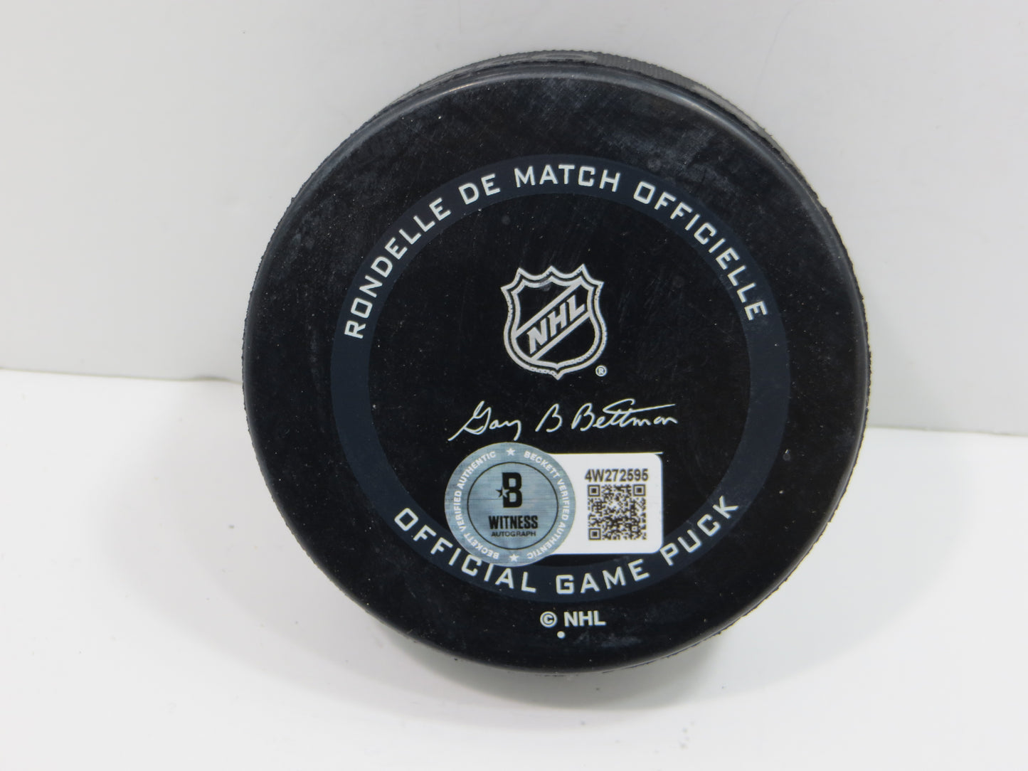 MIKE MODANO DALLAS STARS SIGNED AUTHENTIC OFFICIAL HOCKEY PUCK BAS