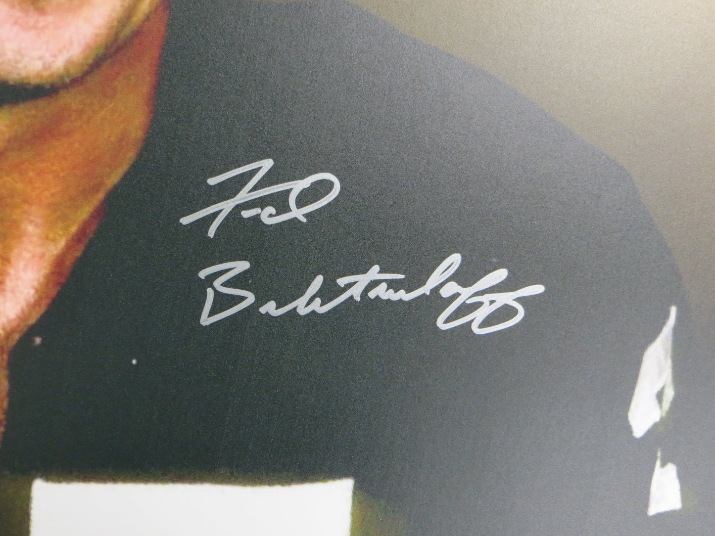 FRED BILETNIKOFF OAKLAND RAIDERS SIGNED 24x36 Dallas Card Show FOAM BOARD BAS