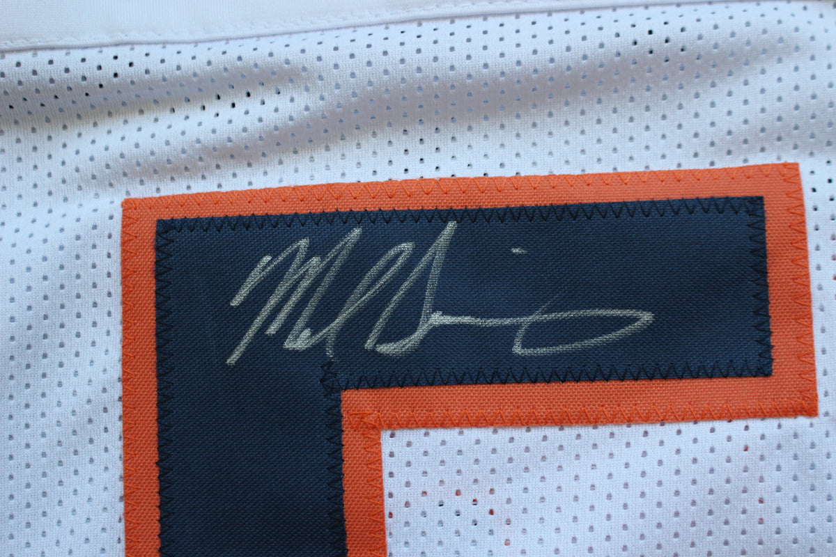 MIKE SINGLETARY CHICAGO BEARS SIGNED WHITE JERSEY w/HOF 98 Baylor Bears BAS