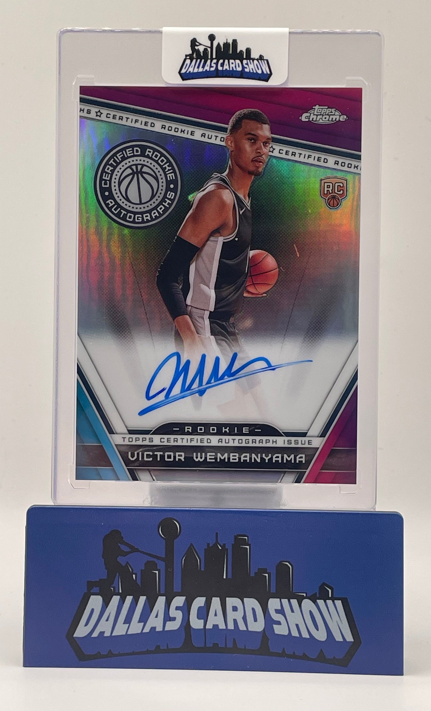 2023-24 Topps Chrome #CRA-VW Victor Wembanyama Certified Rookie Autograph