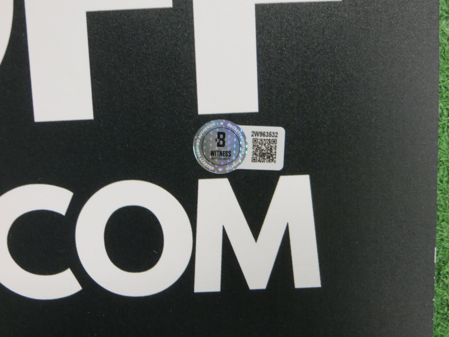 FRED BILETNIKOFF OAKLAND RAIDERS SIGNED 24x36 Dallas Card Show FOAM BOARD BAS