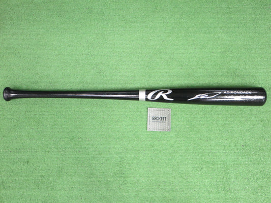 SEBASTIAN WALCOTT TEXAS RANGERS SIGNED BLACK RAWLINGS BASEBALL BAT BAS