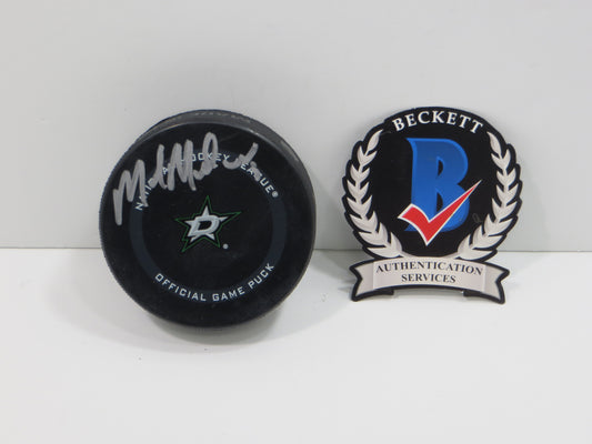MIKE MODANO DALLAS STARS SIGNED AUTHENTIC OFFICIAL HOCKEY PUCK BAS