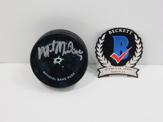 MIKE MODANO DALLAS STARS SIGNED AUTHENTIC OFFICIAL HOCKEY PUCK BAS