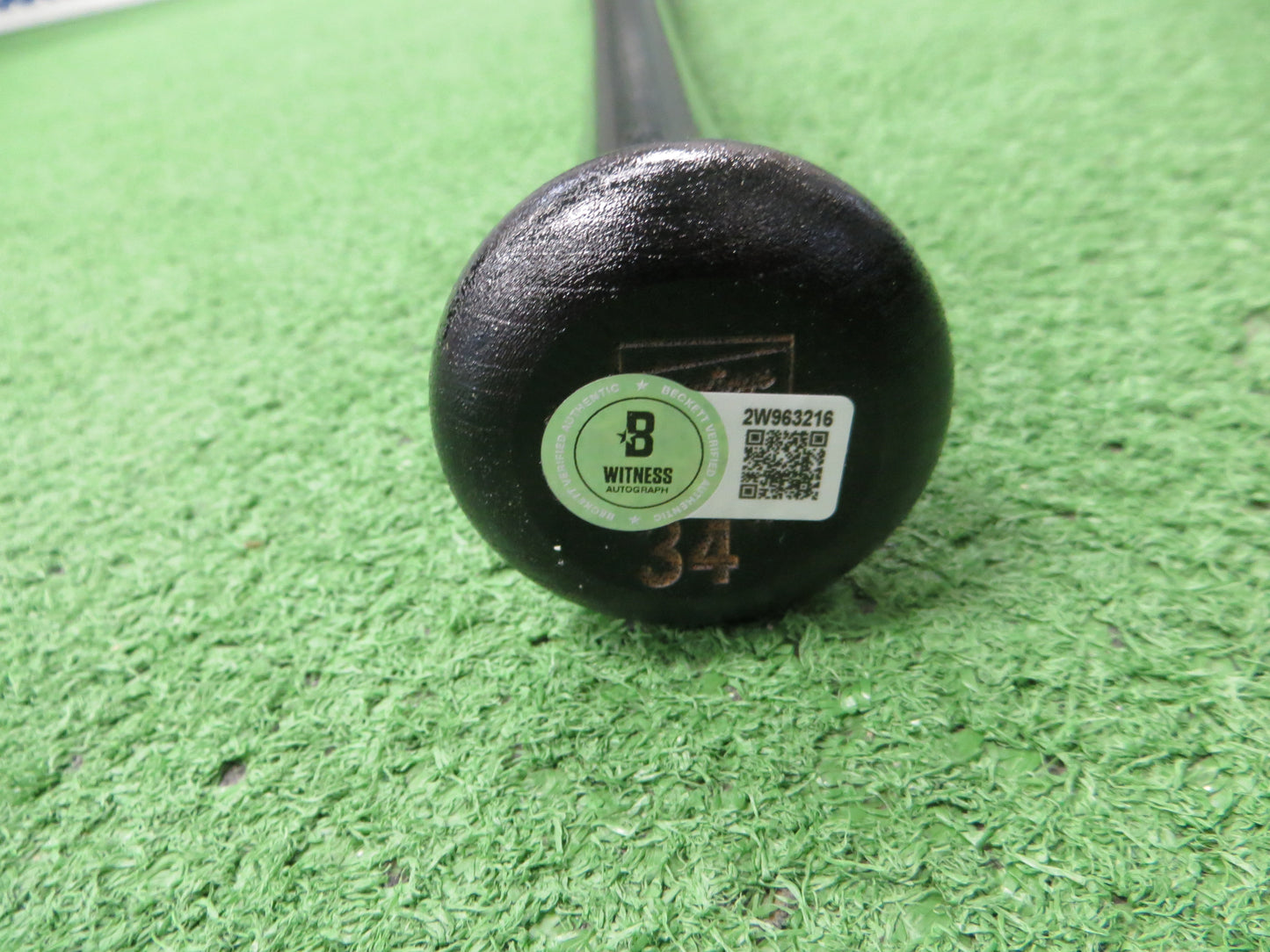 SEBASTIAN WALCOTT TEXAS RANGERS SIGNED BLACK RAWLINGS BASEBALL BAT BAS