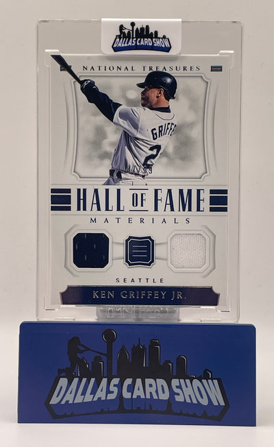 2018 Panini National Treasure #HOF-KG Ken Griffey Jr Hall of Fame Materials /99