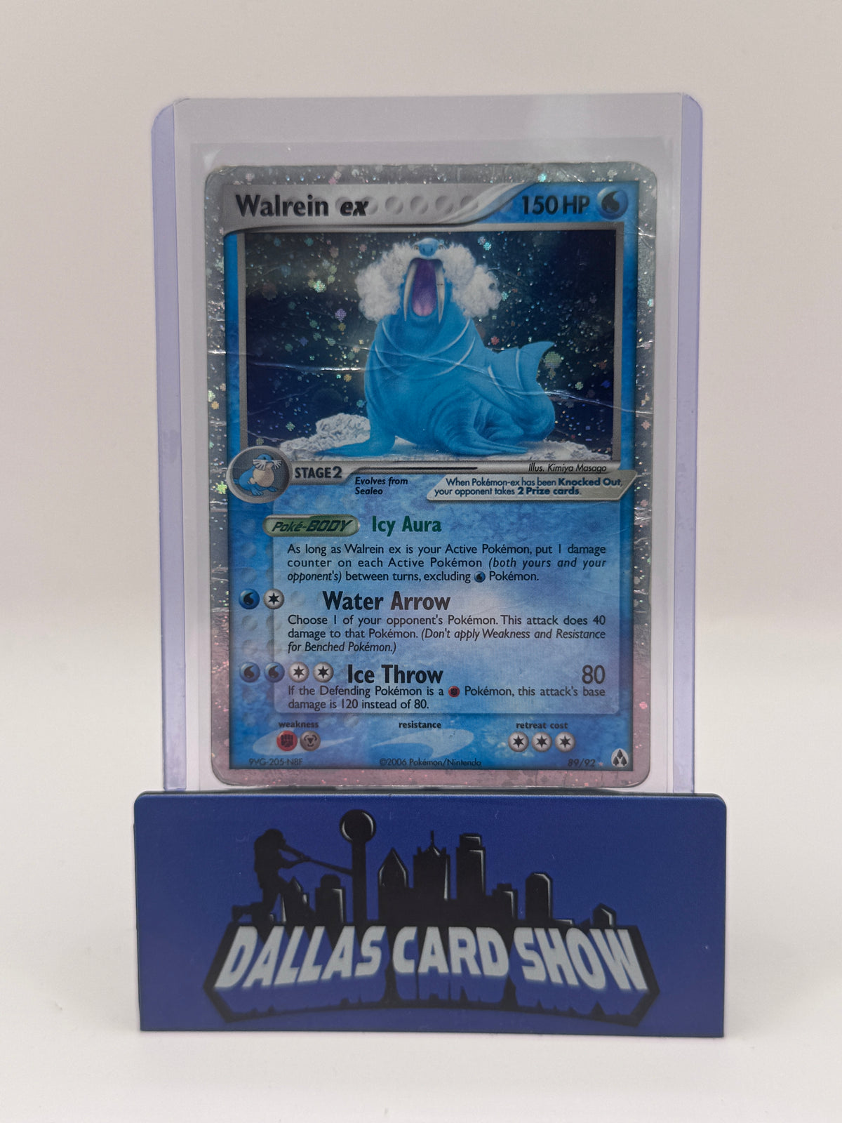 2006 Pokemon - Walrein ex (Holo) - 89/92 EX Legend Maker DMG'd 2 SWIRLS