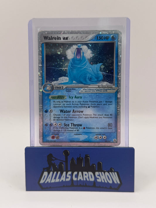 2006 Pokemon - Walrein ex (Holo) - 89/92 EX Legend Maker DMG'd 2 SWIRLS