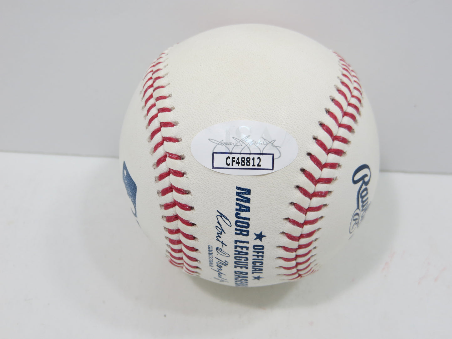 BRUCE BOCHY SIGNED OML BASEBALL w/4xWSChamps Texas Rangers SF Giants JSA COA