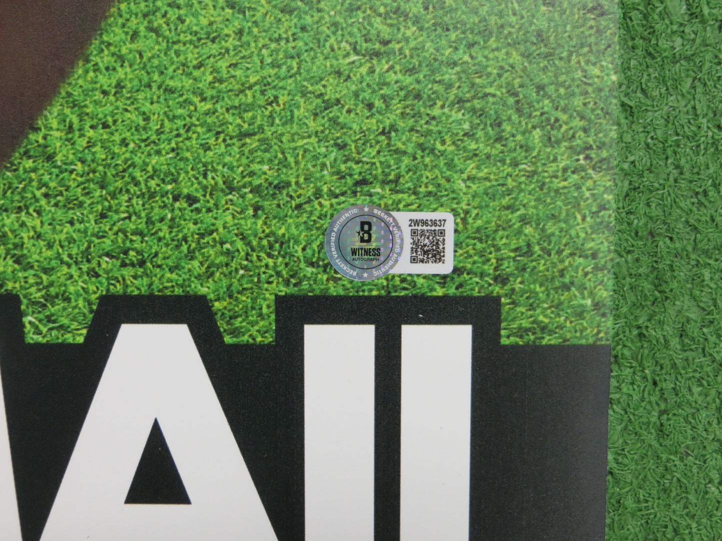 ROCKET ISMAIL DALLAS COWBOYS SIGNED 24x36 Dallas Card Show FOAM BOARD BAS