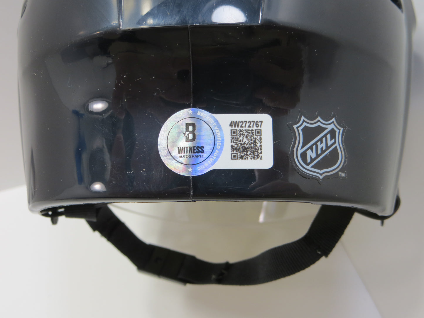 DERIAN HATCHER  DALLAS STARS SIGNED MINI HOCKEY HELMET w/99 CUP BAS COA