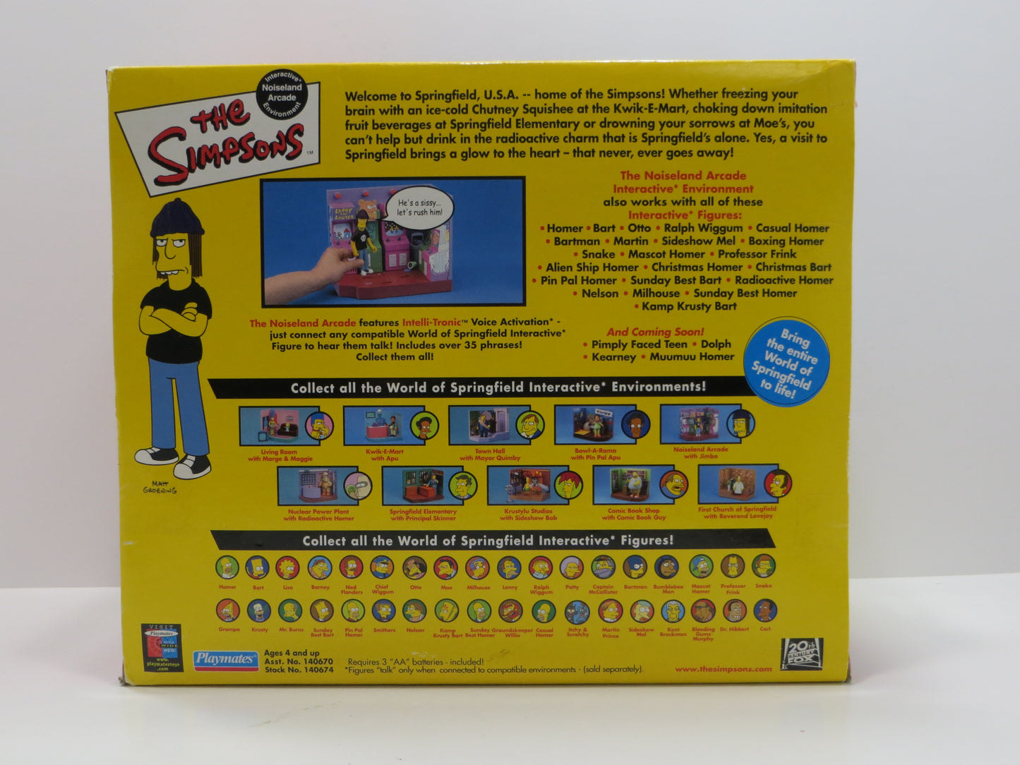 TONE RODRIGUEZ SIGNED SKETCHED Jimbo Jones Noiseland Arcade SIMPSONS FIGURINE