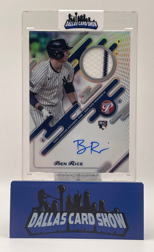 2025 Pristine #PPAR-BR Ben Rice Pristine Pieces Autograph Relic