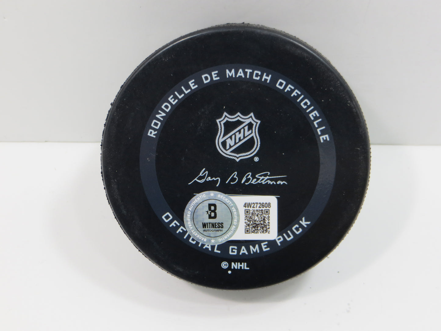 MIKE MODANO DALLAS STARS SIGNED AUTHENTIC OFFICIAL HOCKEY PUCK BAS