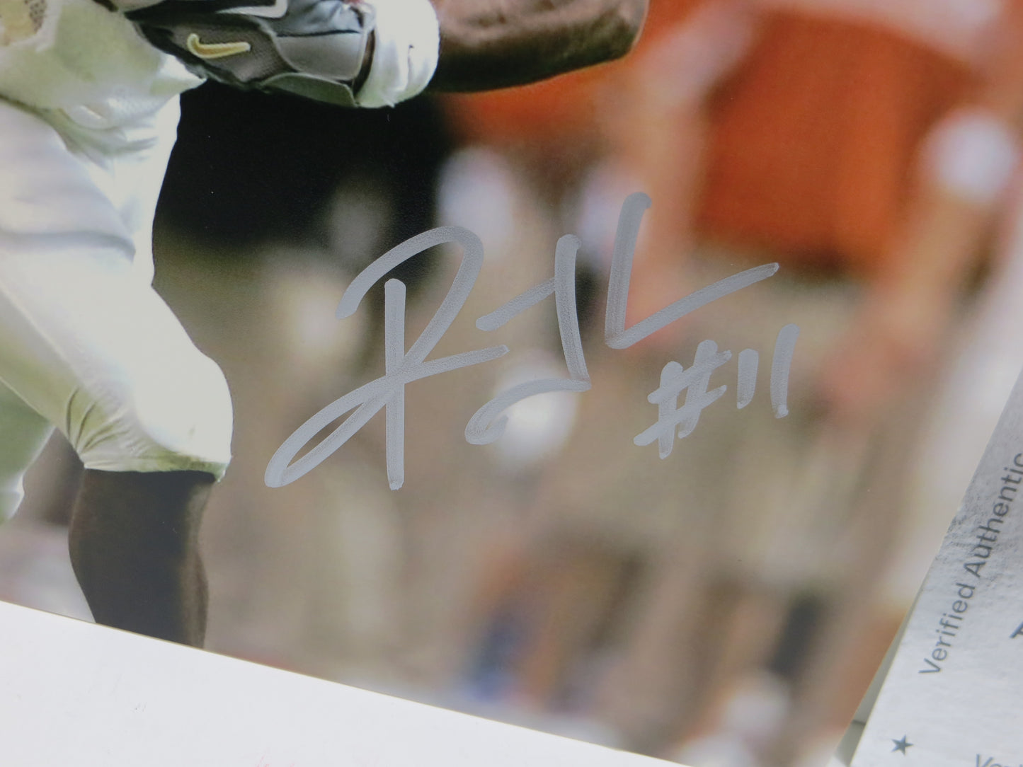 RAMONCE TAYLOR TEXAS LONGHORNS SIGNED 8x10 PHOTO OpenField BAS COA