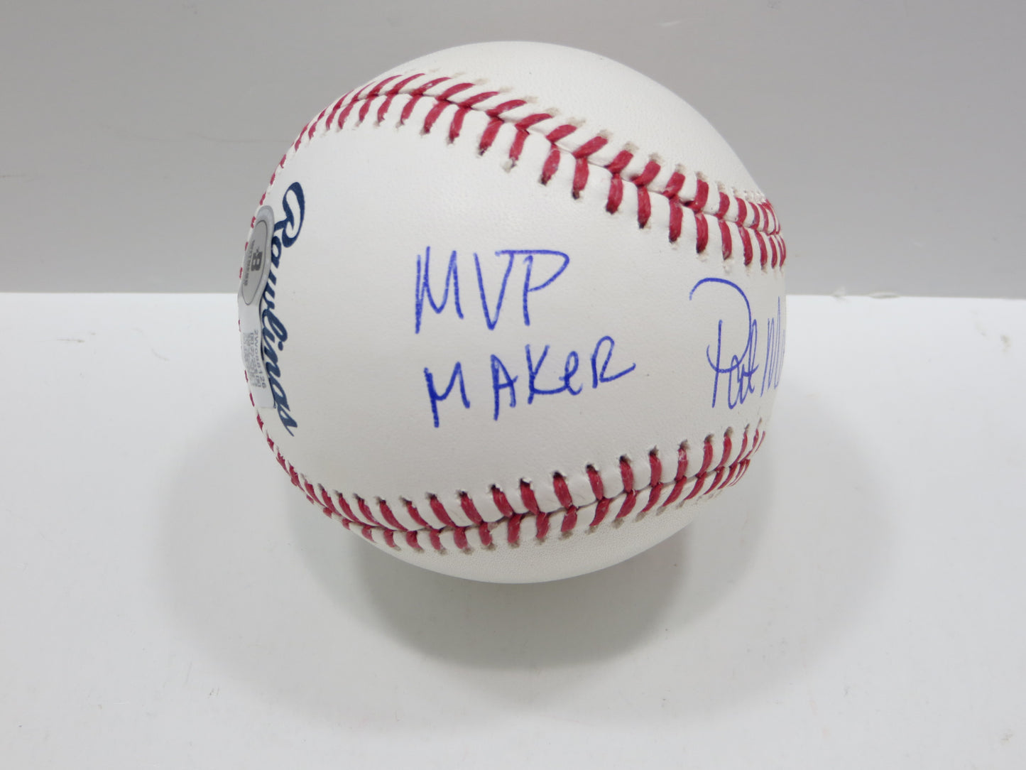 PAT PATRICK MAHOMES SR SIGNED OML BASEBALL Twins Cubs Mets Rangers w/INSC BAS