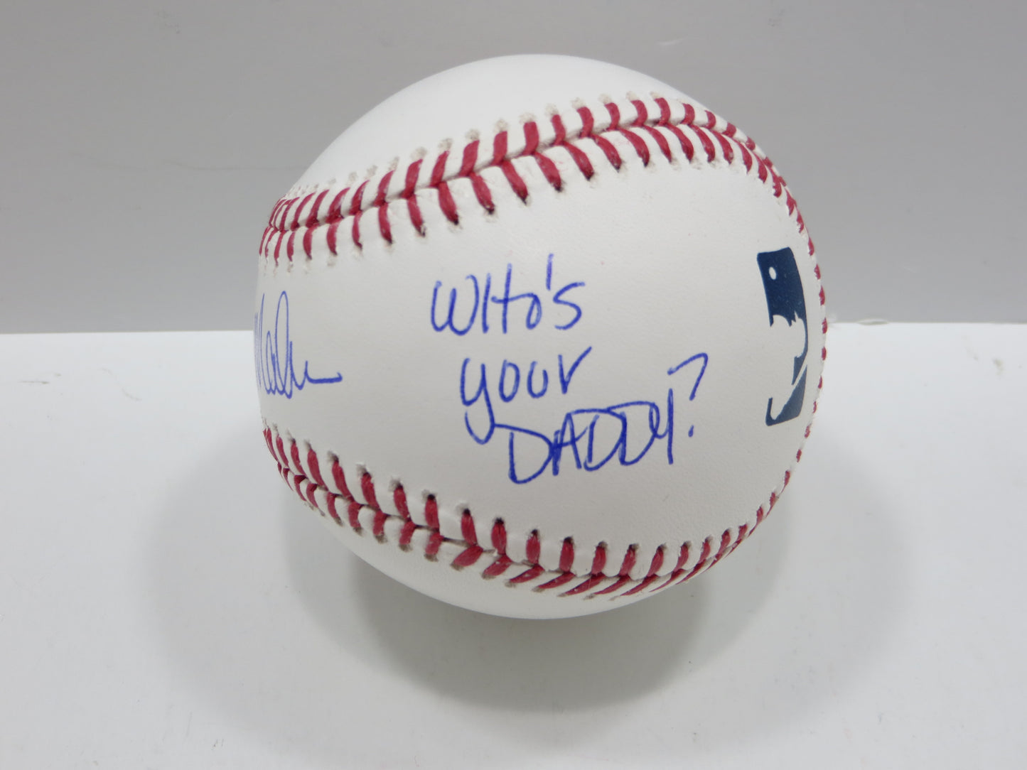 PAT PATRICK MAHOMES SR SIGNED OML BASEBALL Twins Cubs Mets Rangers w/INSC BAS