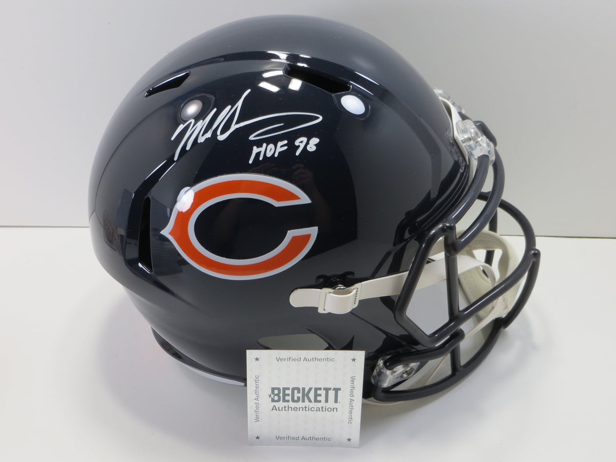 MIKE SINGLETARY SIGNED CHICAGO BEARS FULL SIZE HELMET w/HOF 98 Baylor Bears BAS