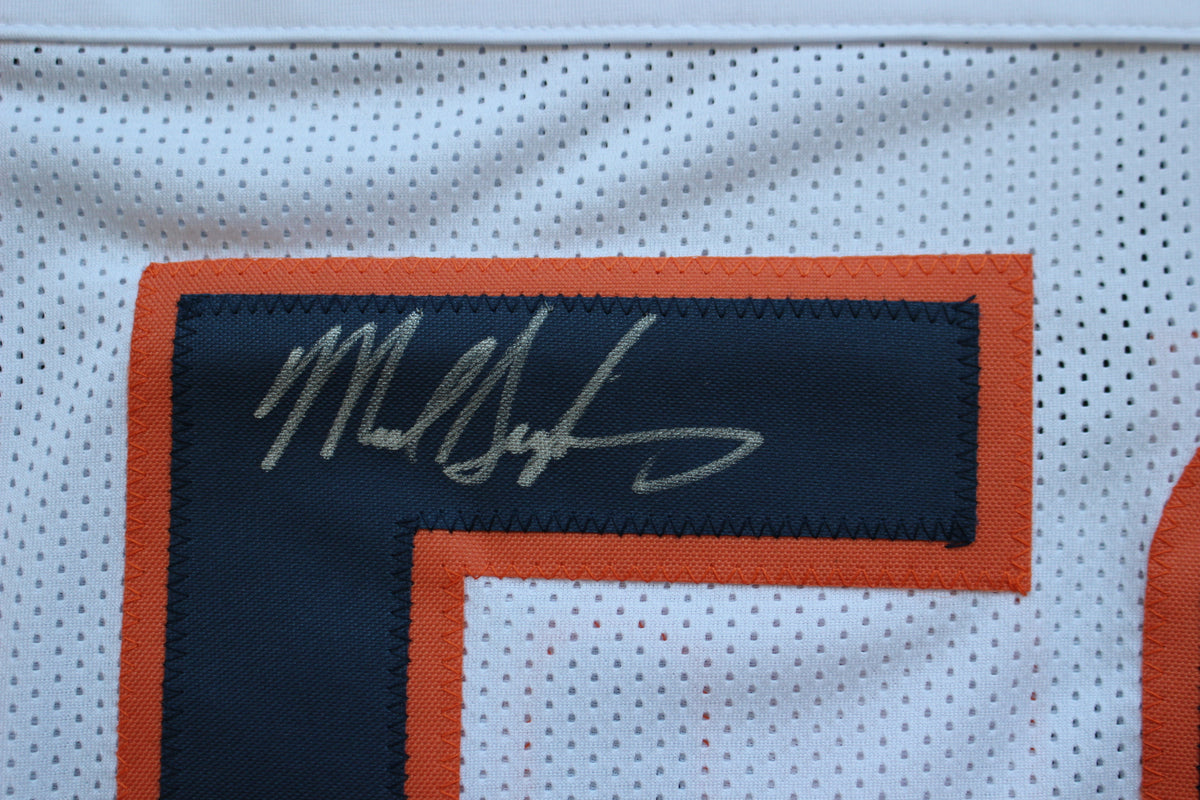 MIKE SINGLETARY CHICAGO BEARS SIGNED WHITE JERSEY w/HOF 98 Baylor Bears BAS